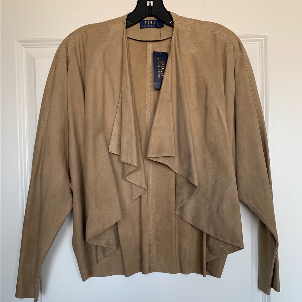 polo ralph lauren womens suede jacket size XS/S new w tags.